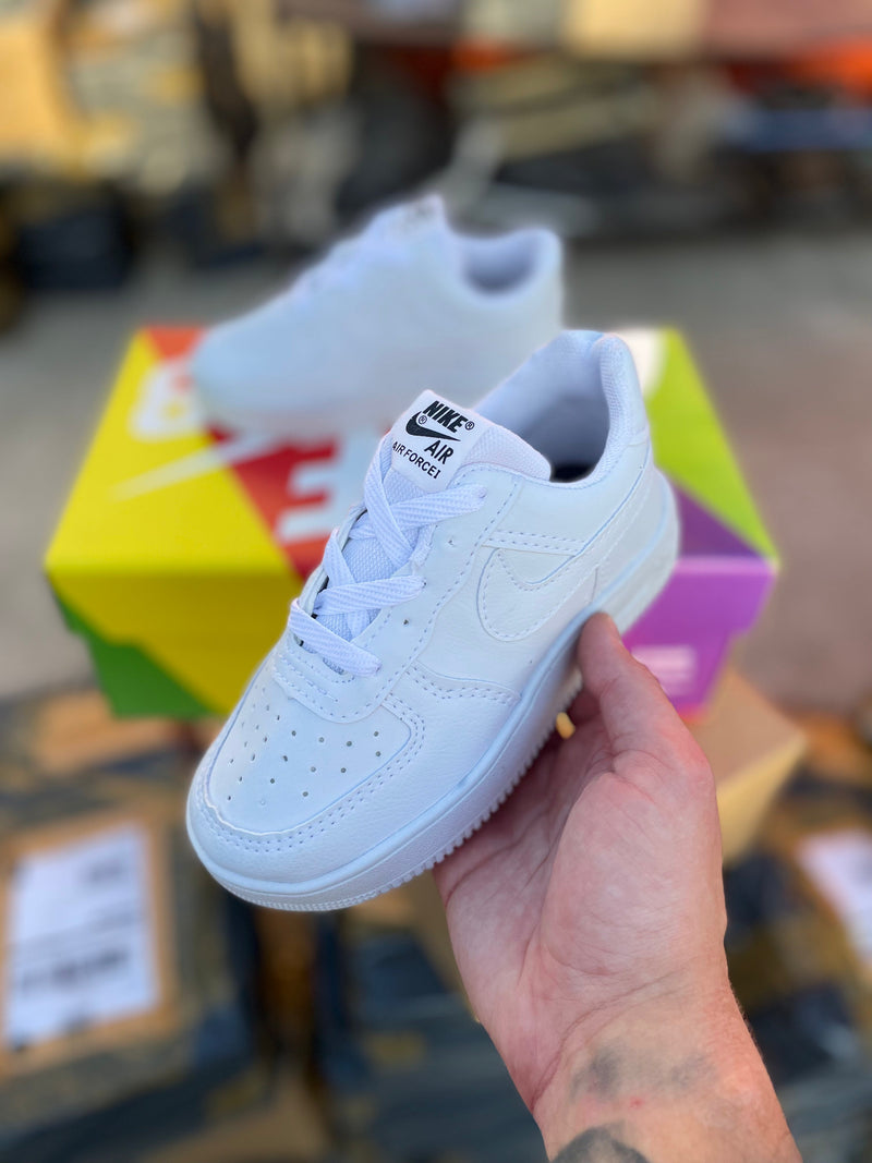 Tênis Air Force Infantil - Branco e Preto (Frete Grátis)