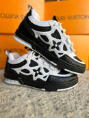 Tênis Designer Skate Sneaker - Preto/Branco (Frete Grátis)