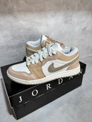 Tênis Air Jordan Low Premium - Bege e Branco Off-white (Frete Grátis)