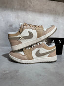 Tênis Air Jordan Low Premium - Bege e Branco Off-white (Frete Grátis)