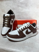 Tênis Dunk Low Pro SB - Marrom e Branco (Frete Grátis)